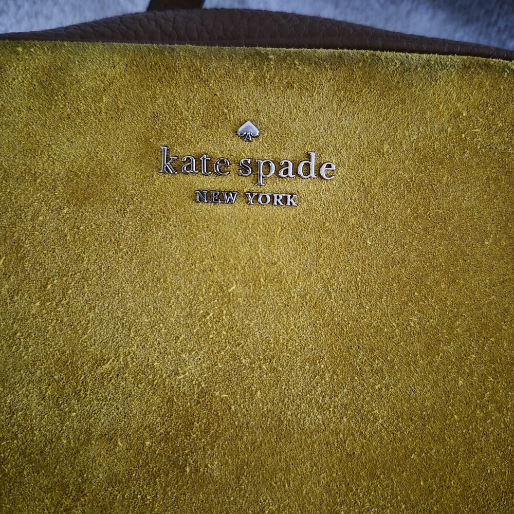Kate Spade Yellow Suede Crossbody Bag - Picture 2 of 7